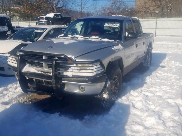 1B7GG2AN91S201921 - 2001 DODGE DAKOTA QUA SILVER photo 2