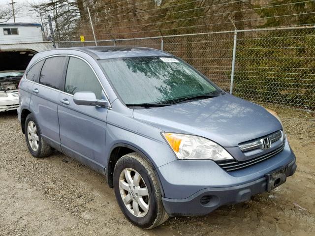 JHLRE48727C104194 - 2007 HONDA CR-V EXL BLUE photo 1