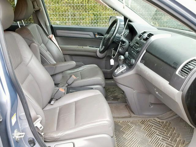 JHLRE48727C104194 - 2007 HONDA CR-V EXL BLUE photo 5