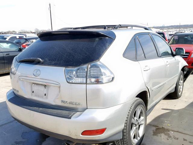 JTJGW31U560003112 - 2006 LEXUS RX 400 SILVER photo 4