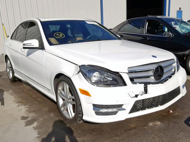 WDDGF4HB8DA753954 - 2013 MERCEDES-BENZ C 250 WHITE photo 1