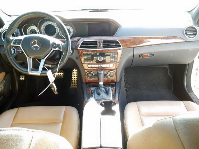 WDDGF4HB8DA753954 - 2013 MERCEDES-BENZ C 250 WHITE photo 9