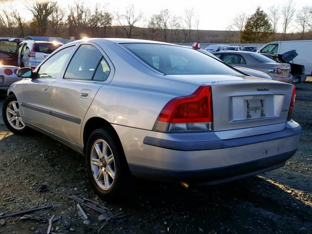 YV1RS61R122105097 - 2002 VOLVO S60 SILVER photo 3