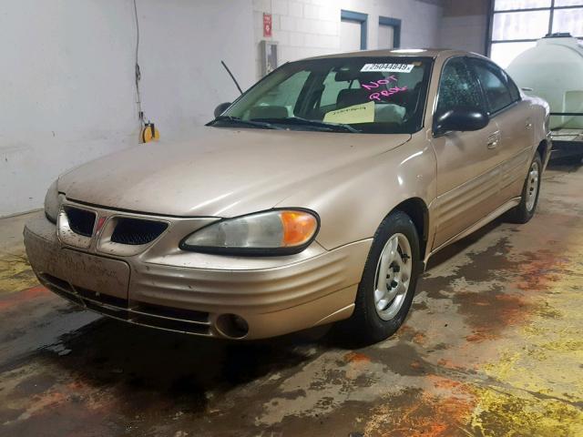 1G2NF52F82C277911 - 2002 PONTIAC GRAND AM S GOLD photo 2