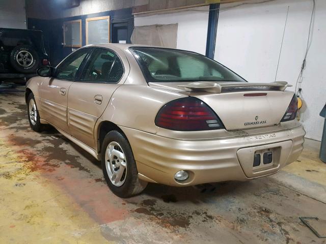 1G2NF52F82C277911 - 2002 PONTIAC GRAND AM S GOLD photo 3