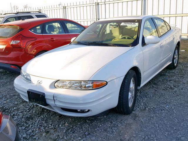 1G3NL52E71C140680 - 2001 OLDSMOBILE ALERO GL WHITE photo 2