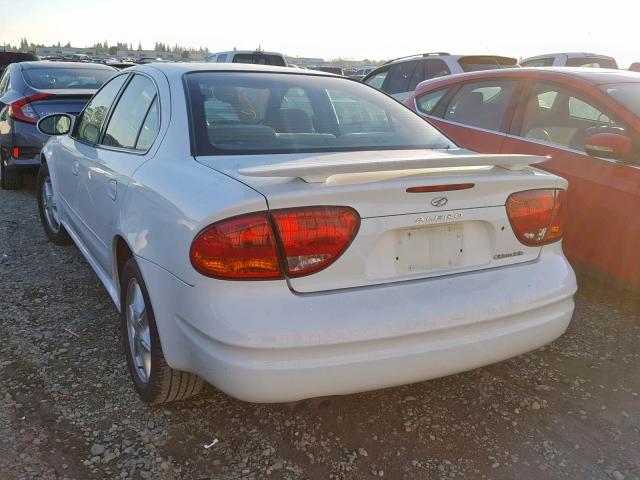 1G3NL52E71C140680 - 2001 OLDSMOBILE ALERO GL WHITE photo 3