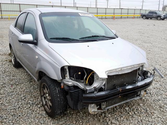 KL1TD56658B145293 - 2008 CHEVROLET AVEO BASE Күміс фото 1