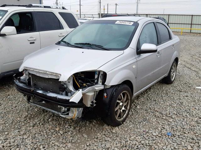 KL1TD56658B145293 - 2008 CHEVROLET AVEO BASE Күміс фото 2