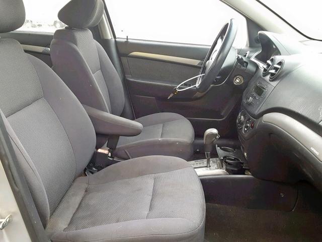 KL1TD56658B145293 - 2008 CHEVROLET AVEO BASE Күміс фото 5
