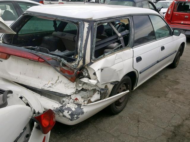 4S3BK3359V9306208 - 1997 SUBARU LEGACY L WHITE photo 4