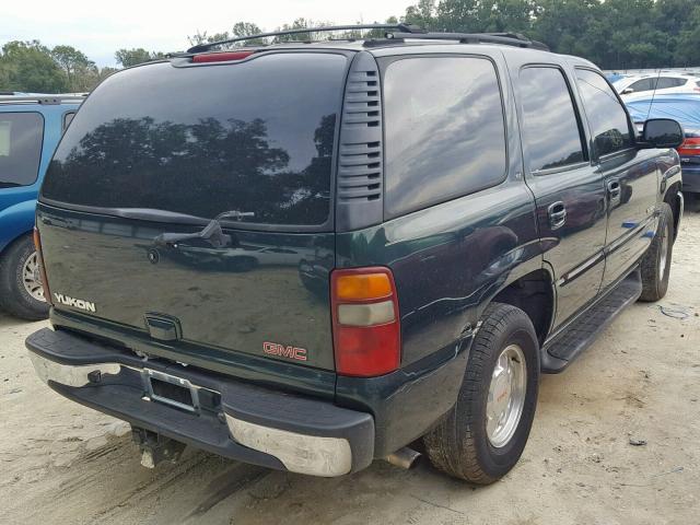 1GKEC13Z52R188398 - 2002 GMC YUKON GREEN photo 4