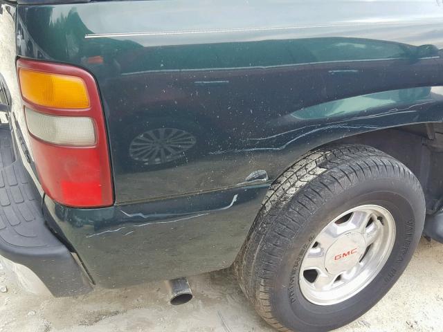 1GKEC13Z52R188398 - 2002 GMC YUKON GREEN photo 9