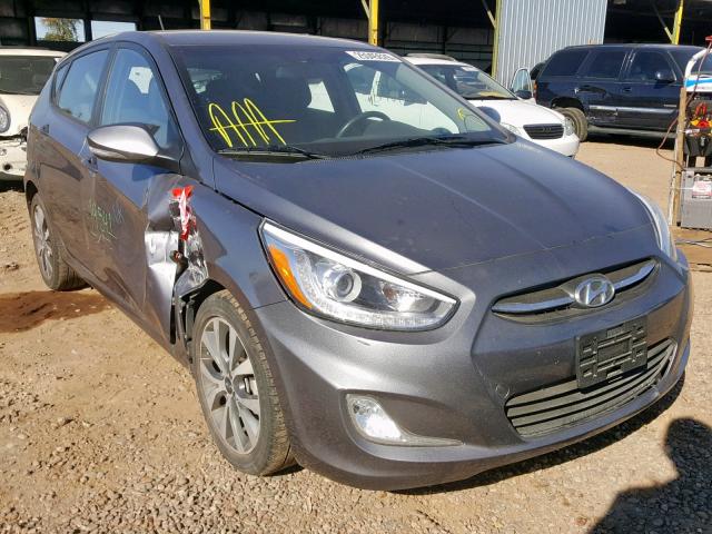 KMHCU5AE0GU236834 - 2016 HYUNDAI ACCENT SPO GRAY photo 1