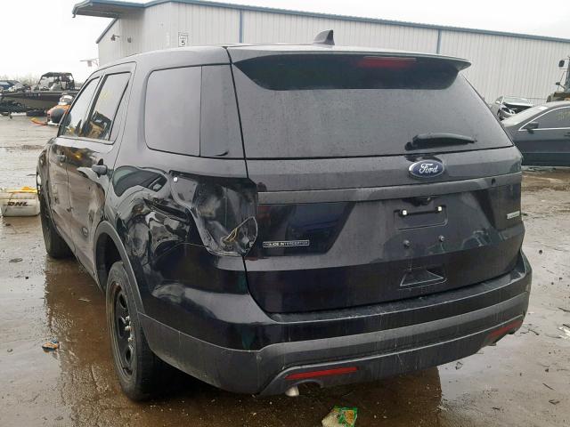 1FM5K8AT7GGC72730 - 2016 FORD EXPLORER P BLACK photo 3