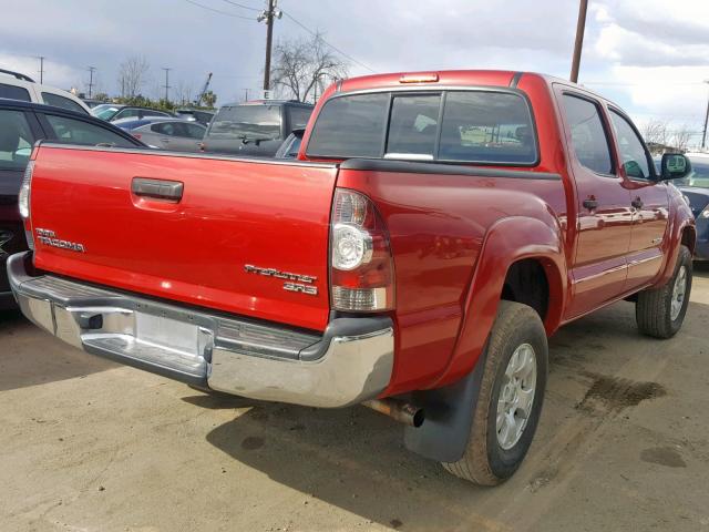 5TFJX4GN8DX018431 - 2013 TOYOTA TACOMA RED photo 4