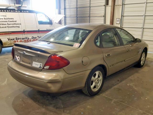 1FAFP55U82G188393 - 2002 FORD TAURUS SES BEIGE photo 4