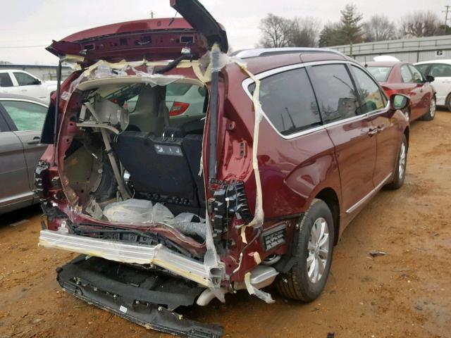 2C4RC1EG3JR113930 - 2018 CHRYSLER PACIFICA T BURGUNDY photo 4