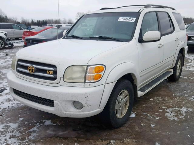 5TDZT38A82S088437 - 2002 TOYOTA SEQUOIA LI WHITE photo 2