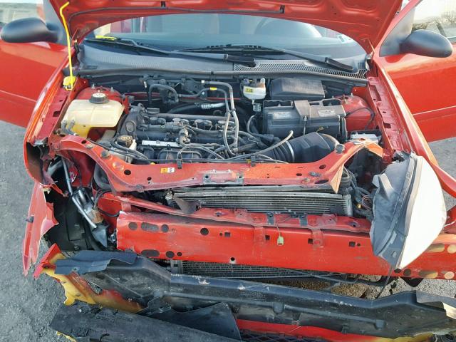 1FAHP34N16W215730 - 2006 FORD FOCUS ZX4 RED photo 7