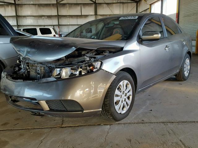 KNAFU4A26A5144420 - 2010 KIA FORTE EX SILVER photo 2