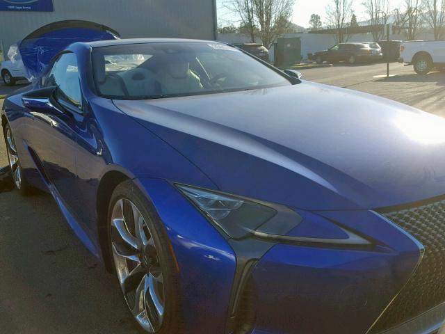 JTHHP5AYXJA004745 - 2018 LEXUS LC 500 BLUE photo 1