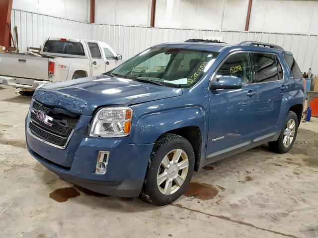 2CTALSEC1B6232552 - 2011 GMC TERRAIN SL BLUE photo 2