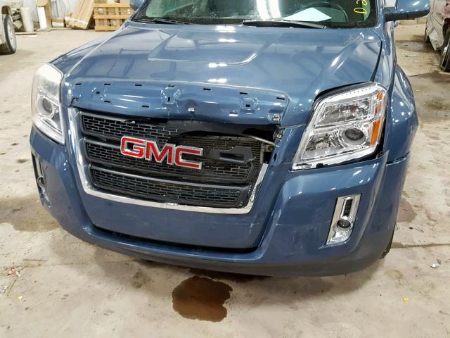 2CTALSEC1B6232552 - 2011 GMC TERRAIN SL BLUE photo 9