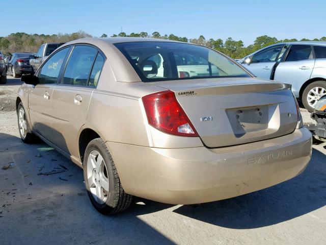 1G8AL55F36Z138118 - 2006 SATURN ION LEVEL TAN photo 3