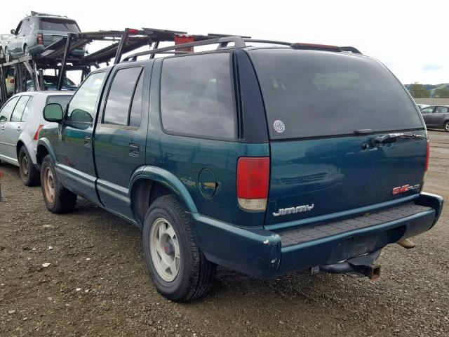 1GKCS13W1V2501220 - 1997 GMC JIMMY GREEN photo 3