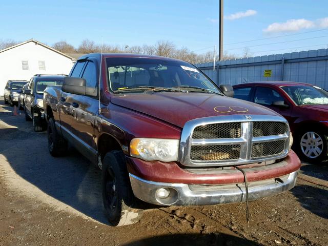 1D7HU18D73S317051 - 2003 DODGE RAM 1500 S BURGUNDY photo 1