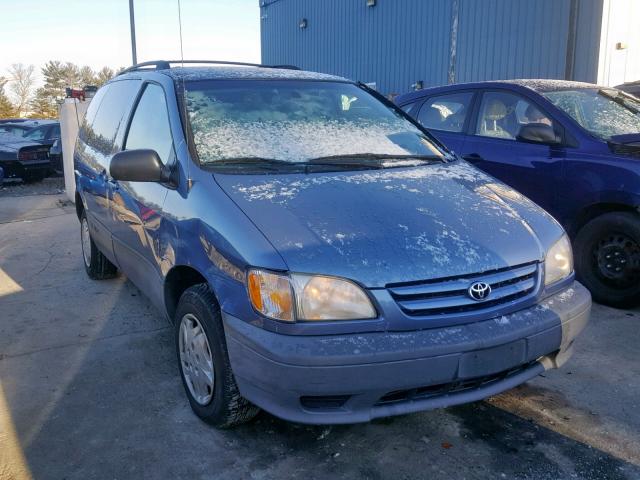 4T3ZF19C62U501658 - 2002 TOYOTA SIENNA CE BLUE photo 1