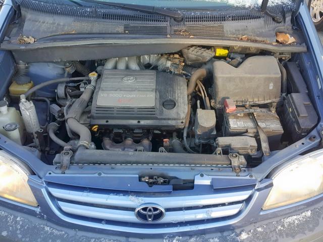 4T3ZF19C62U501658 - 2002 TOYOTA SIENNA CE BLUE photo 7