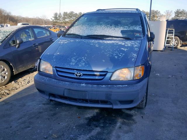 4T3ZF19C62U501658 - 2002 TOYOTA SIENNA CE BLUE photo 9