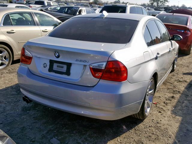 WBAVB33556KS31964 - 2006 BMW 330 I SILVER photo 4