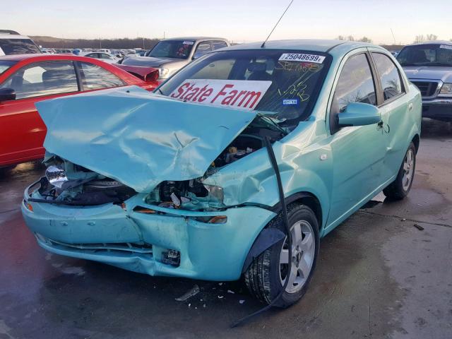 KL1TG56696B532434 - 2006 CHEVROLET AVEO LT GREEN photo 2