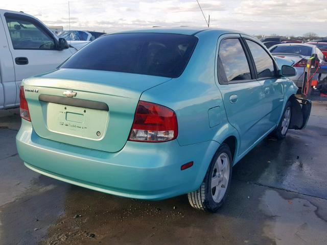 KL1TG56696B532434 - 2006 CHEVROLET AVEO LT GREEN photo 4