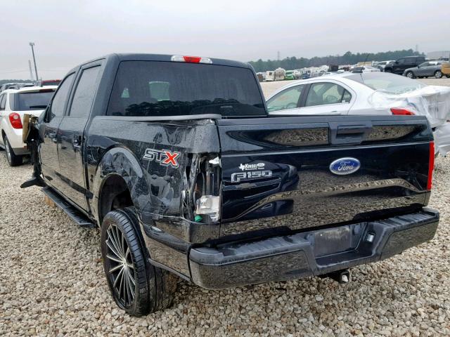 1FTEW1CF9HKE11522 - 2017 FORD F150 SUPER BLACK photo 3