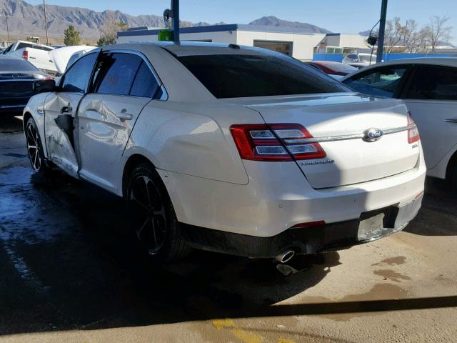 1FAHP2E85FG207336 - 2015 FORD TAURUS SEL WHITE photo 3