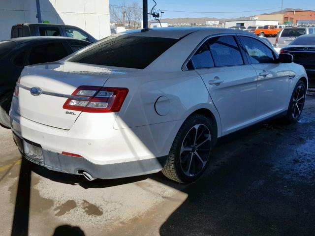 1FAHP2E85FG207336 - 2015 FORD TAURUS SEL WHITE photo 4