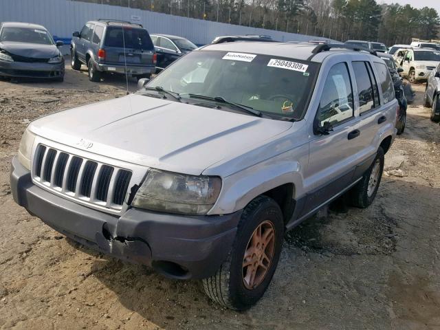 1J4GX48S04C114358 - 2004 JEEP GRAND CHER SILVER photo 2