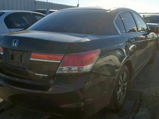 1HGCP2F69BA019936 - 2011 HONDA ACCORD SE BLACK photo 4