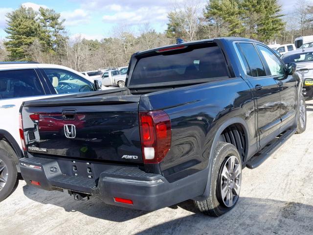 5FPYK3F52HB015430 - 2017 HONDA RIDGELINE BLACK photo 4