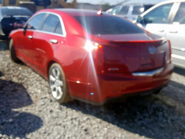 1G6AA5RX5E0128873 - 2014 CADILLAC ATS RED photo 3