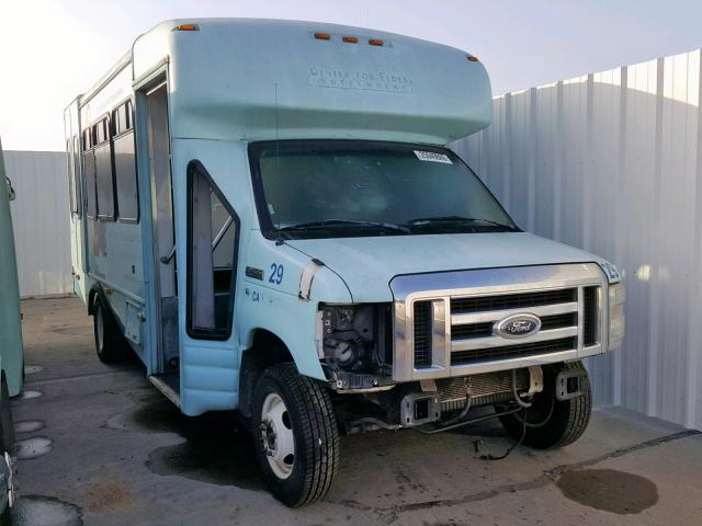 1FD4E45S28DA01414 - 2008 FORD E450 S-DUT BLUE photo 1