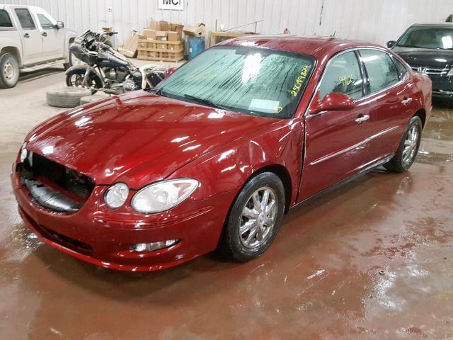 2G4WC582081145426 - 2008 BUICK LACROSSE C MAROON photo 2