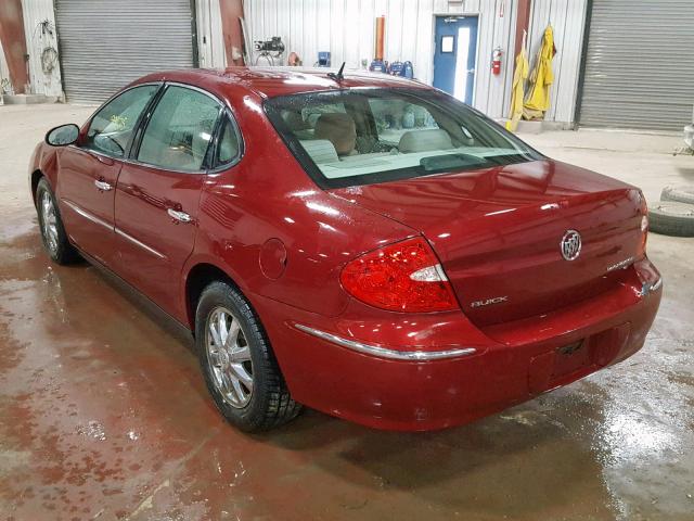 2G4WC582081145426 - 2008 BUICK LACROSSE C MAROON photo 3