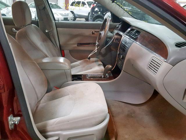 2G4WC582081145426 - 2008 BUICK LACROSSE C MAROON photo 5