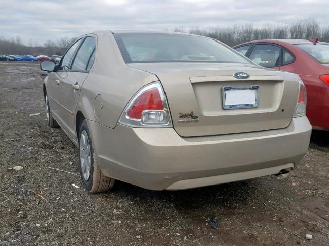 3FAHP06Z87R105499 - 2007 FORD FUSION S BEIGE photo 3