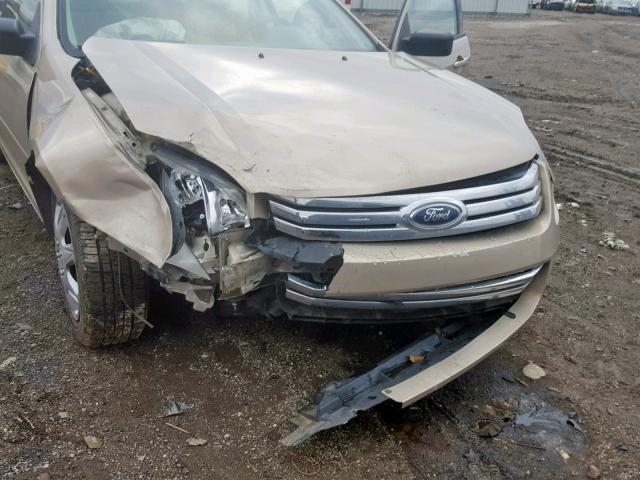 3FAHP06Z87R105499 - 2007 FORD FUSION S BEIGE photo 9